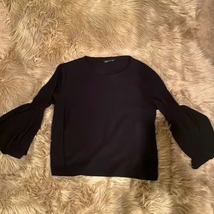 Zara, Black Blouse, Size L